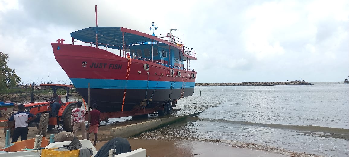 Procurement of construction of boat launching ramp at Beruwala - RR Construction Sri Lanka